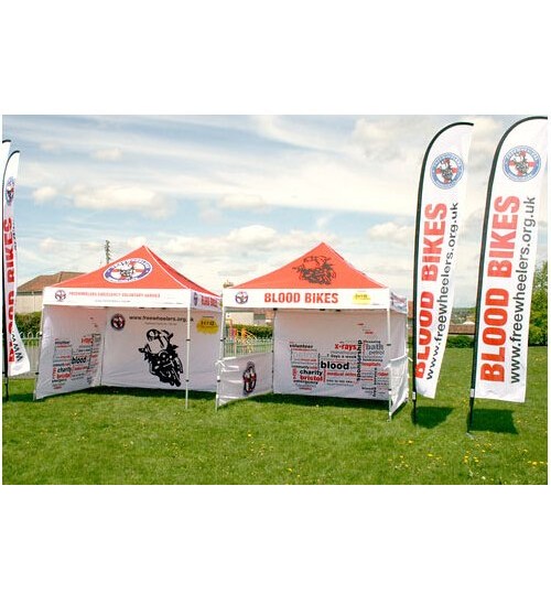 American Phoenix 10"x10" Digital Graphics Logo Printed Custom Event Easy Pop Up Canopy Tent+ Printed Custom Side Wall available (Black Frame, 10"x10" Canopy with 2 sidewall)